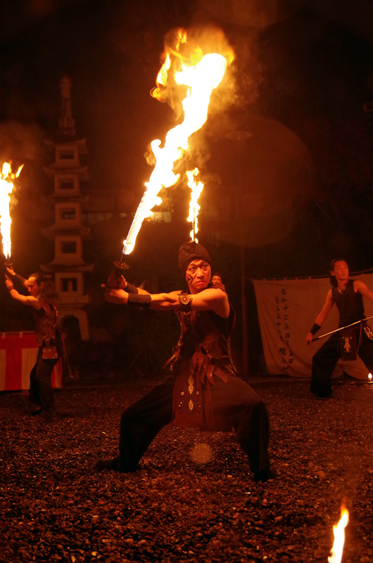 可睡斎 秋葉の火祭り