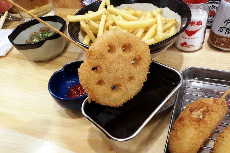 串カツ田中 浜松モール街店 二度づけ禁止